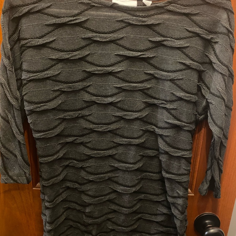 New York and Company gray textured sweater